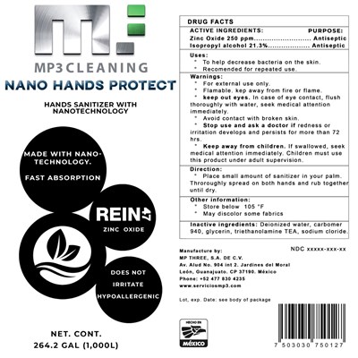 Nano Hands Protect 1000 L Label (Nano Hands Protect 1000l)